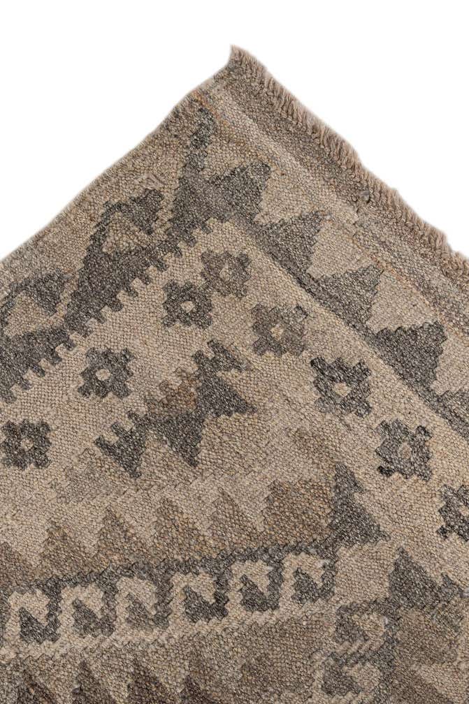 4' 11 x 6' 10 Hand Woven Kilim Maymana Wool Rug