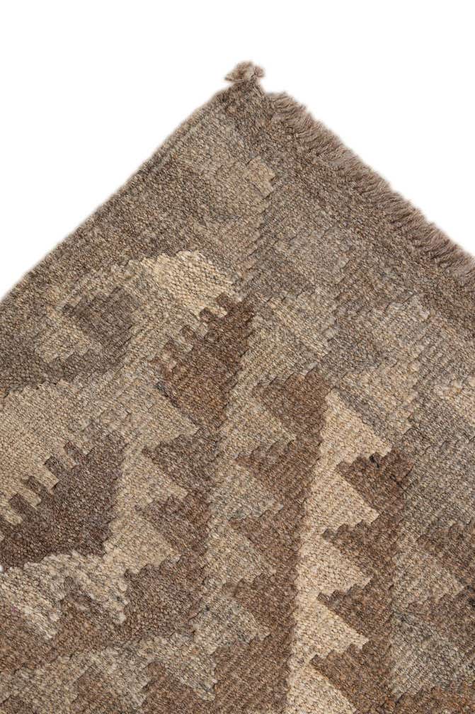 5' 1 x 6' 9 Hand Woven Kilim Maymana Wool Rug