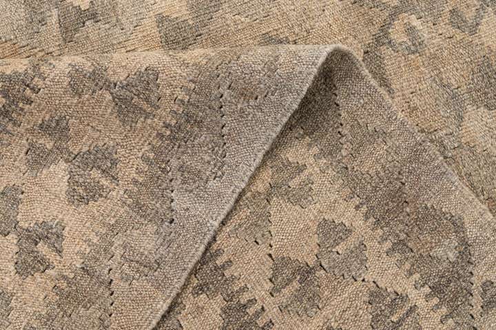 4' 10 x 6' 10 Hand Woven Kilim Maymana Wool Rug