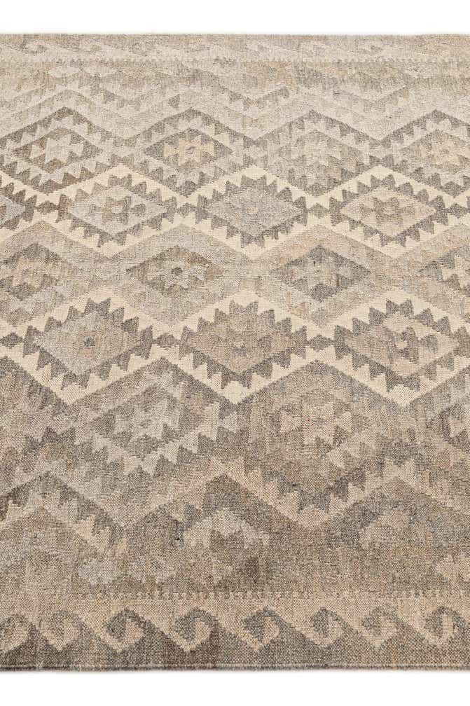 4' 11 x 6' 10 Hand Woven Kilim Maymana Wool Rug