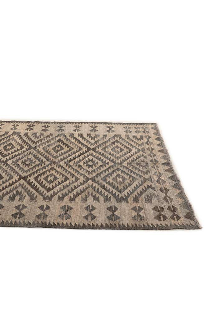 5' x 7' 1 Hand Woven Kilim Maymana Wool Rug