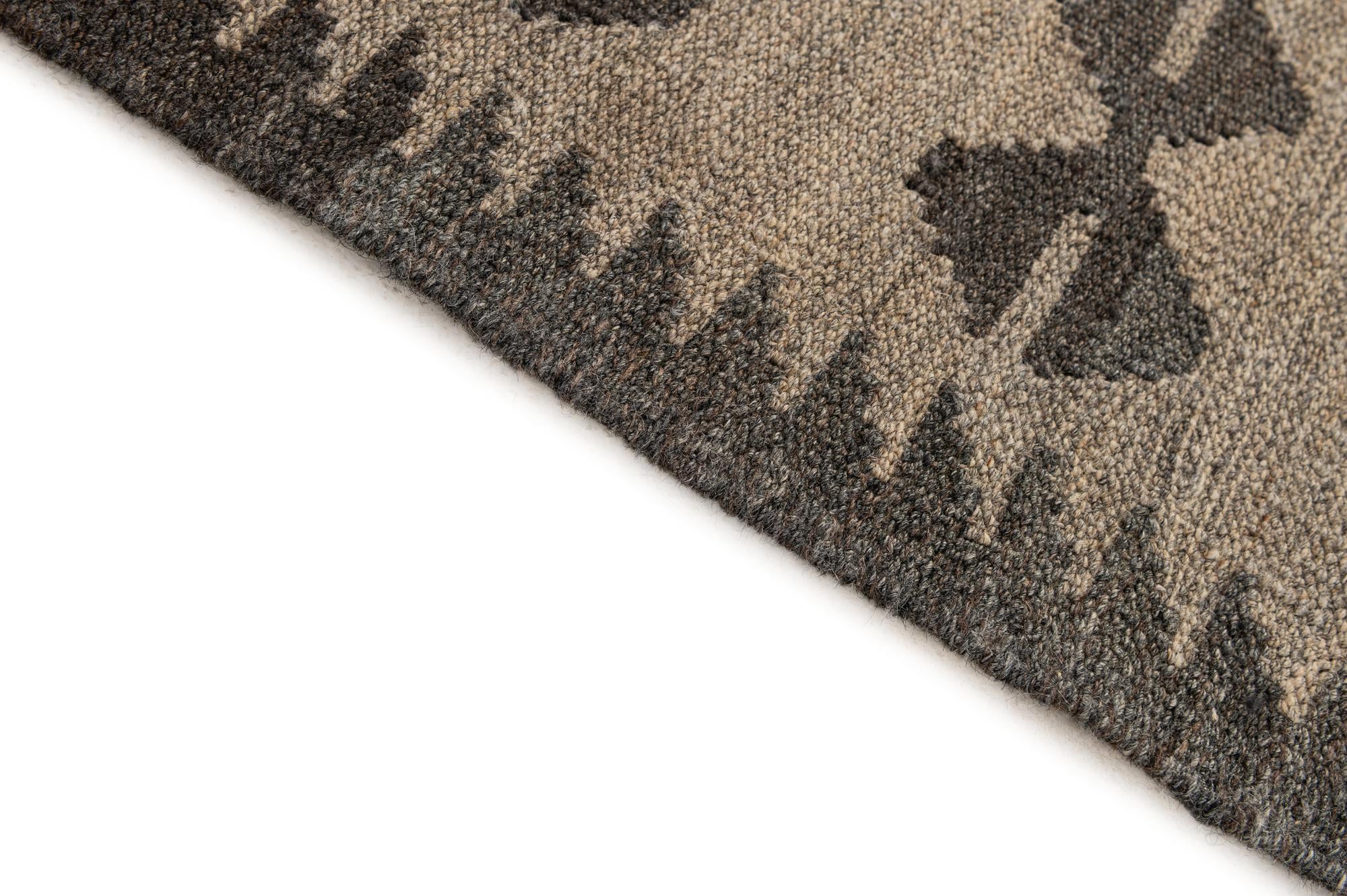 5' x 7' 1 Hand Woven Kilim Maymana Wool Rug