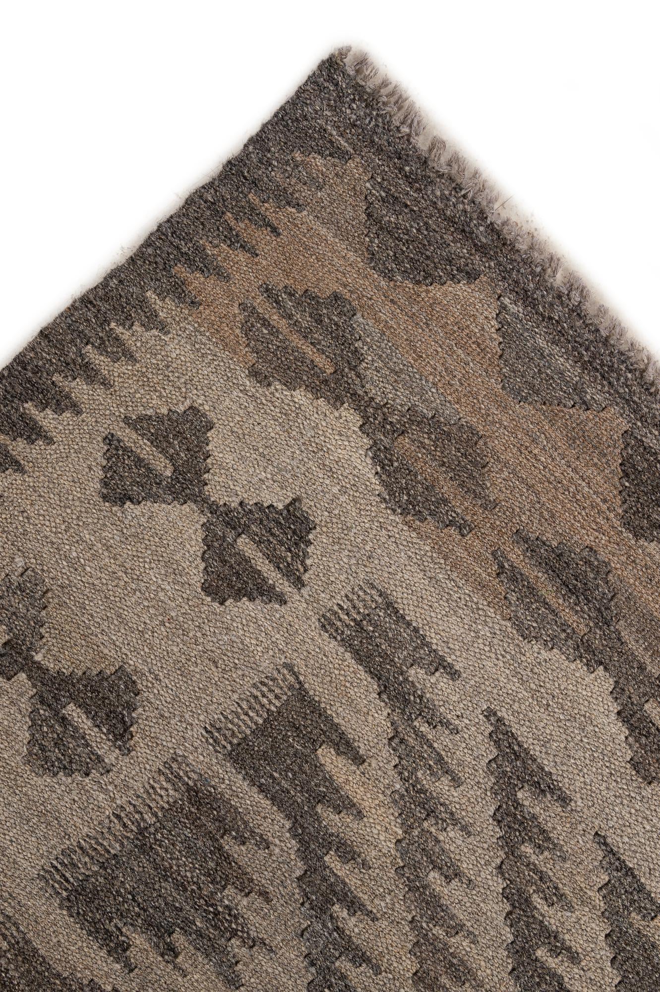 5' x 7' 1 Hand Woven Kilim Maymana Wool Rug