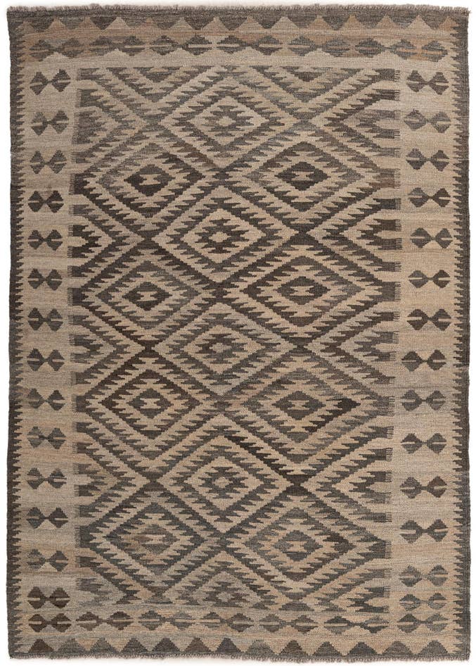 Detail image of 5' x 7' 1 Hand Woven Kilim Maymana Wool Rug