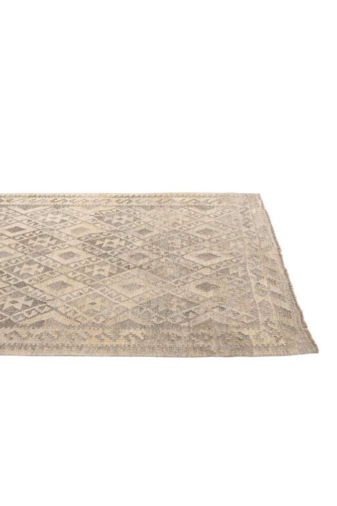 5' 2 x 6' 5 Hand Woven Kilim Maymana Wool Rug