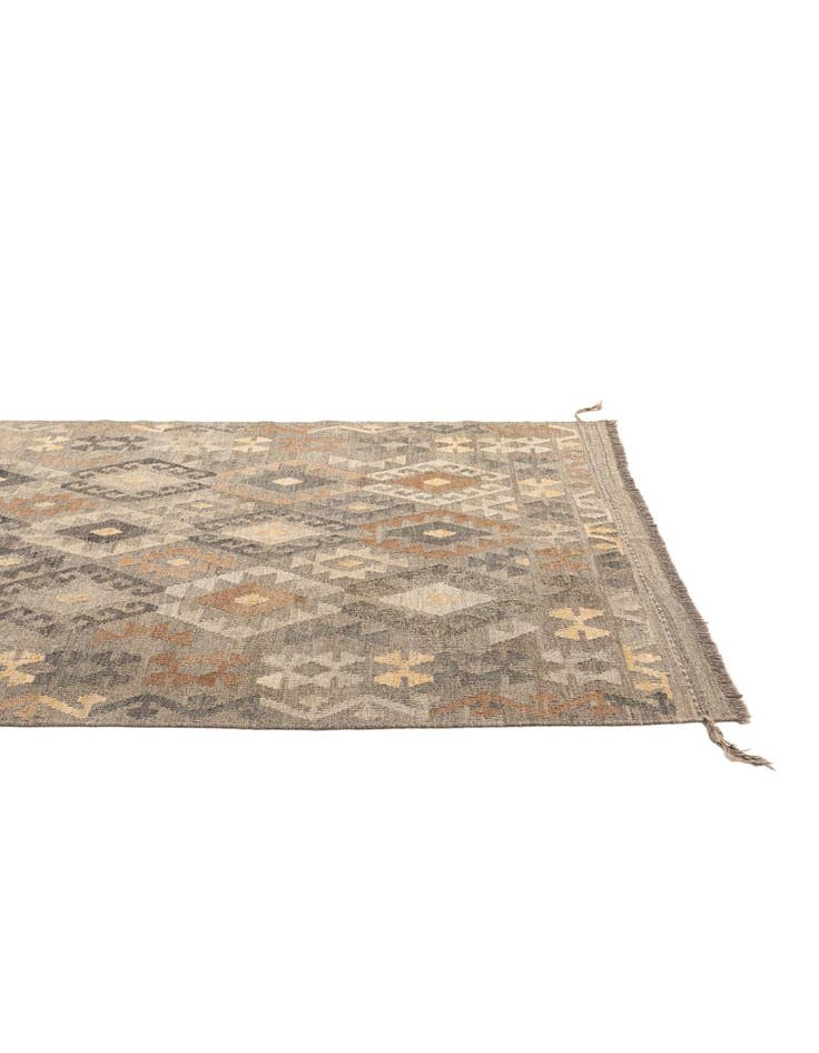 Detail image of 5' 2 x 6' 3  Hand Woven Kilim Maymana Wool Rug