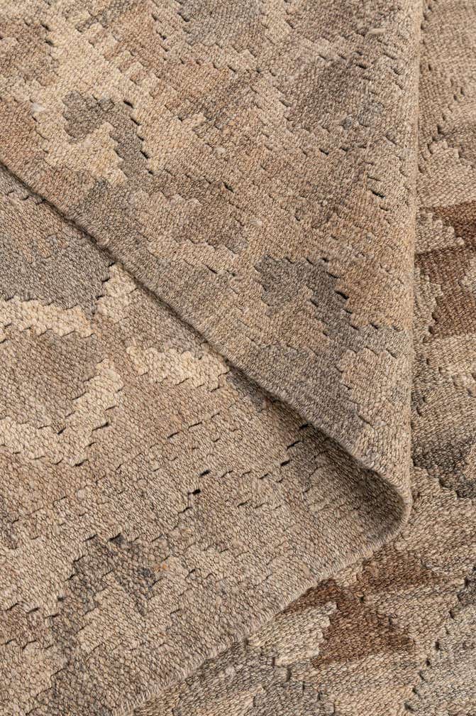 5' 2 x 6' 3 Hand Woven Kilim Maymana Wool Rug