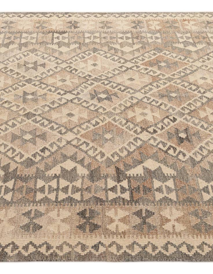Detail image of 5' 4 x 6' 7 Hand Woven Kilim Maymana Wool Rug