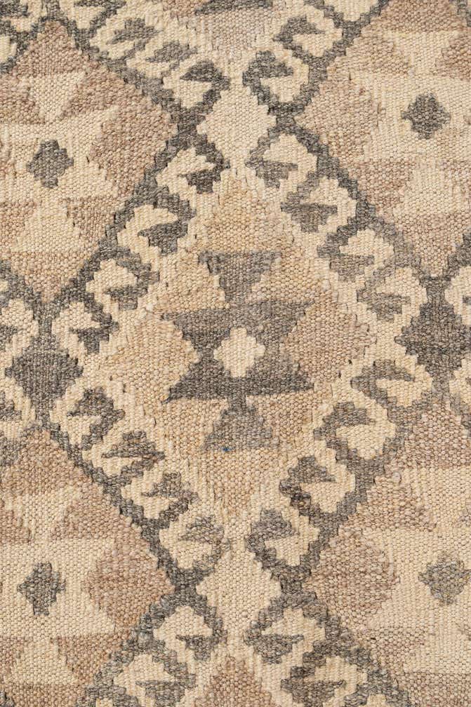 5' 4 x 6' 7 Hand Woven Kilim Maymana Wool Rug