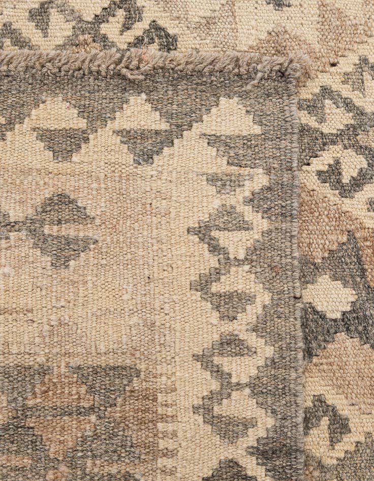 Detail image of 5' 4 x 6' 7  Hand Woven Kilim Maymana Wool Rug