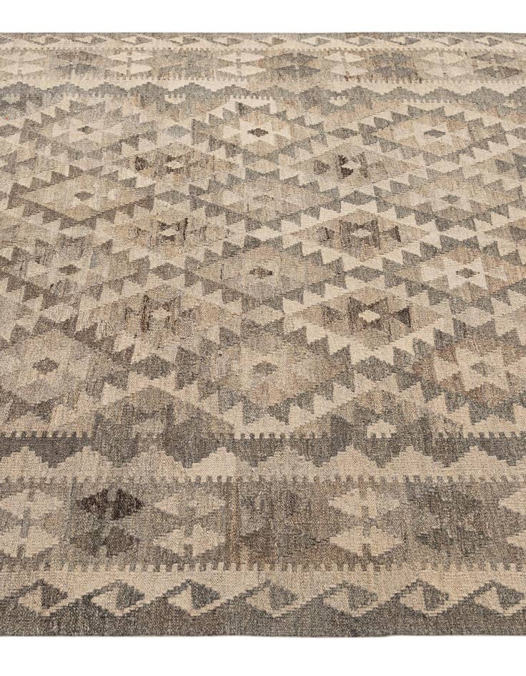 Detail image of 5' 4 x 6' 8 Hand Woven Kilim Maymana Wool Rug