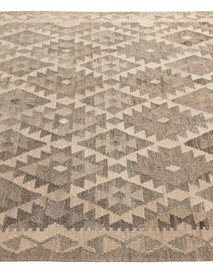 Detail image of 5' 1 x 6' 6  Hand Woven Kilim Maymana Wool Rug