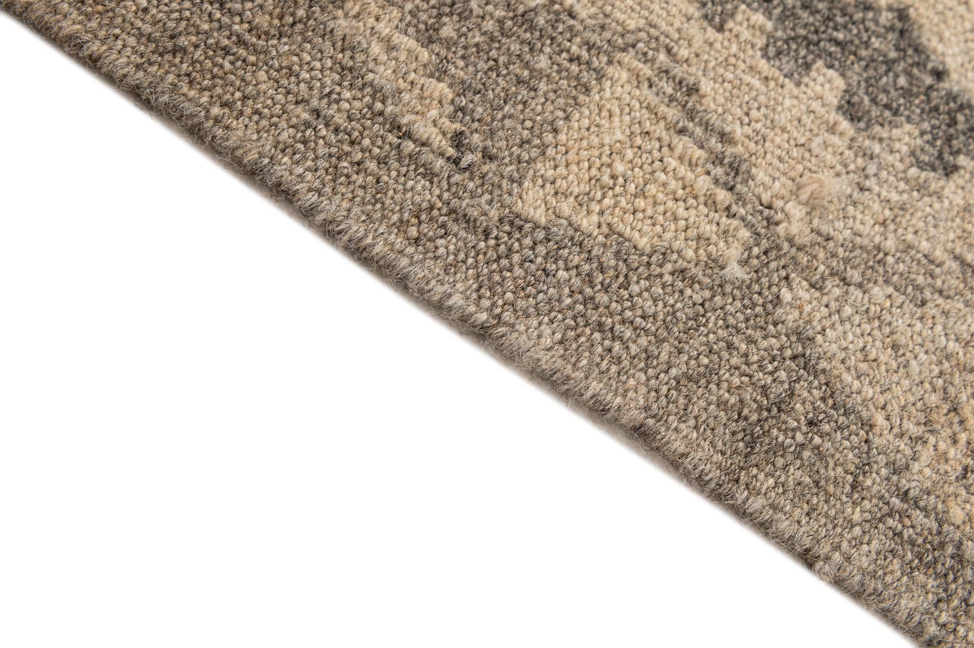 5' 1 x 6' 6 Hand Woven Kilim Maymana Wool Rug