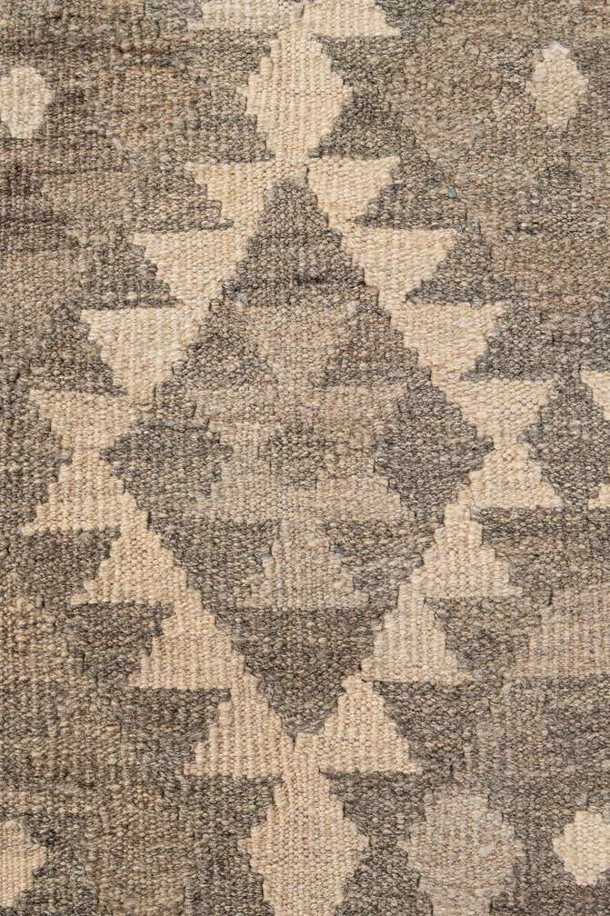 5' 1 x 6' 6 Hand Woven Kilim Maymana Wool Rug