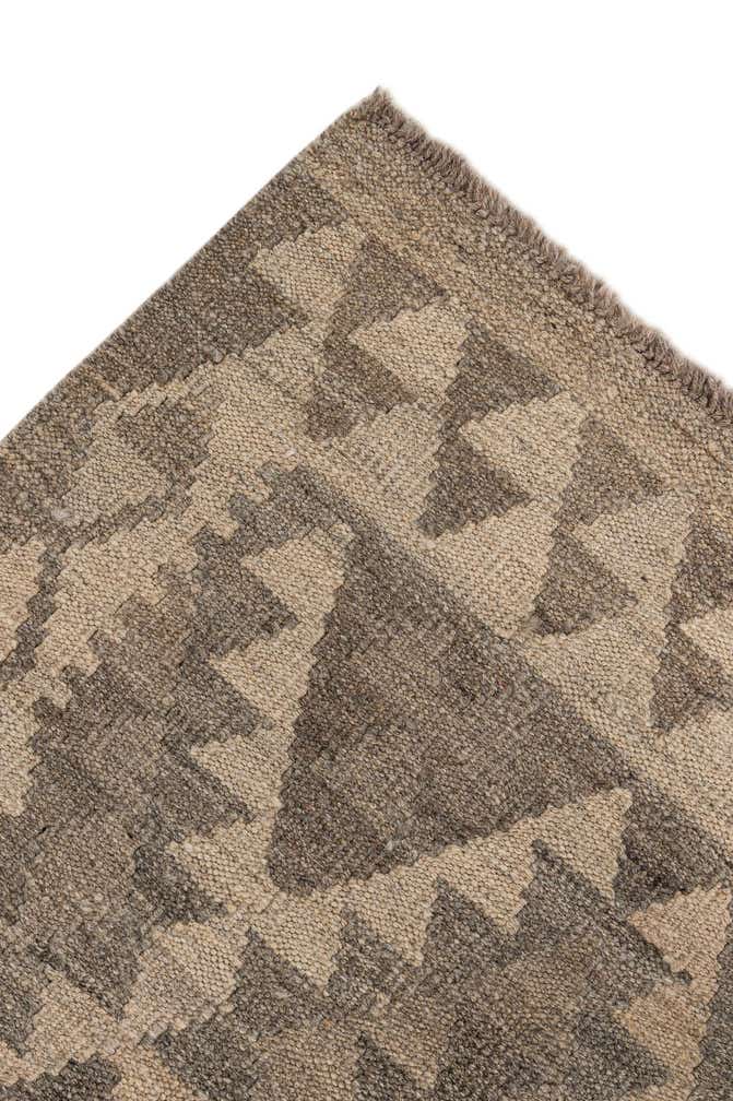 5' 1 x 6' 6 Hand Woven Kilim Maymana Wool Rug