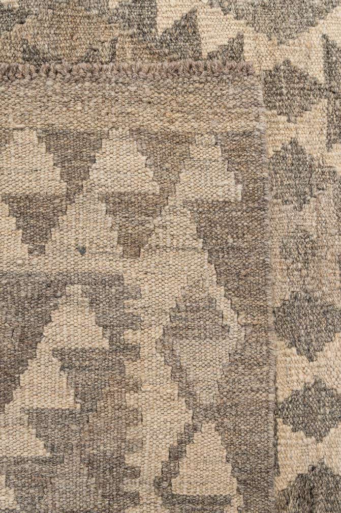 5' 1 x 6' 6 Hand Woven Kilim Maymana Wool Rug