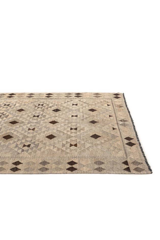 Detail image of 5' 3 x 6' 7 Hand Woven Kilim Maymana Wool Rug
