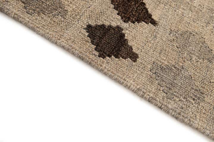 5' 3 x 6' 7 Hand Woven Kilim Maymana Wool Rug
