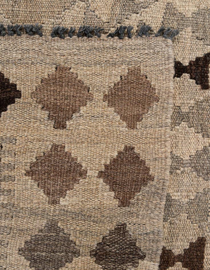 Detail image of 5' 3 x 6' 7  Hand Woven Kilim Maymana Wool Rug