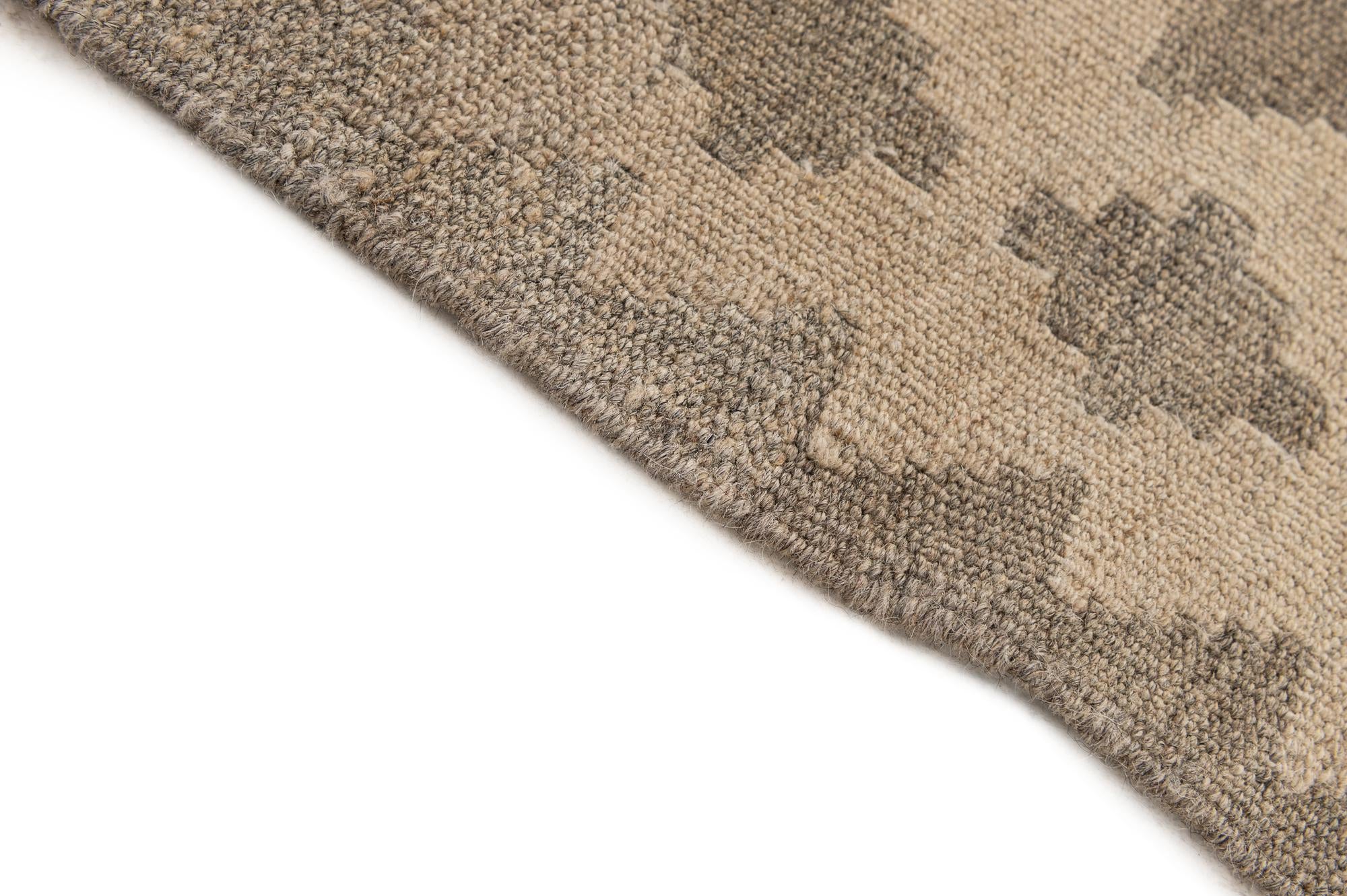 5' 3 x 6' 8 Hand Woven Kilim Maymana Wool Rug
