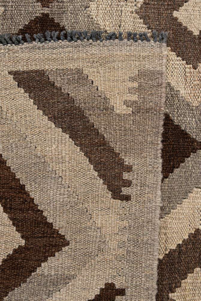 5' x 6' 7 Hand Woven Kilim Maymana Wool Rug