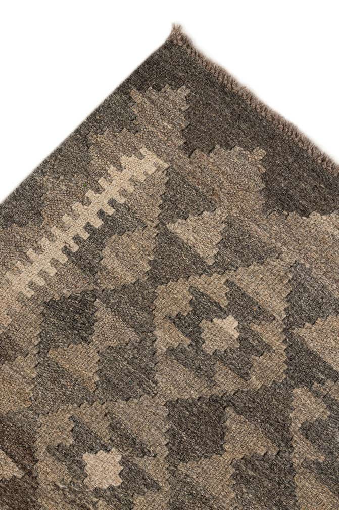 5' 1 x 6' 6 Hand Woven Kilim Maymana Wool Rug