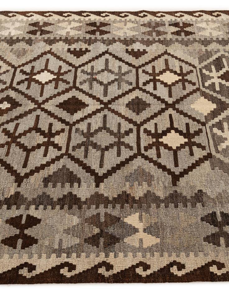Detail image of 5' 5 x 6' 8  Hand Woven Kilim Maymana Wool Rug