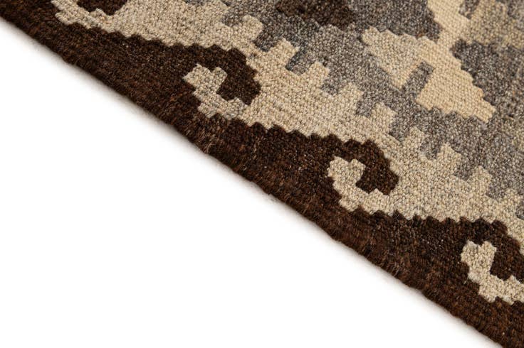 Detail image of 5' 5 x 6' 8 Hand Woven Kilim Maymana Wool Rug