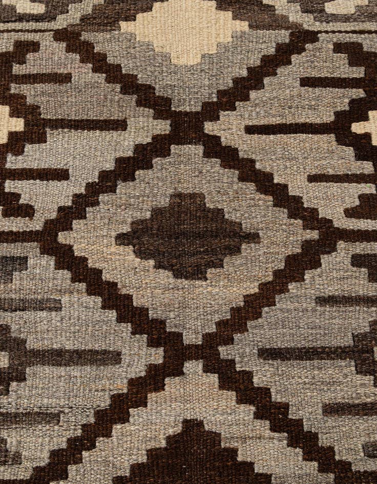Detail image of 5' 5 x 6' 8  Hand Woven Kilim Maymana Wool Rug