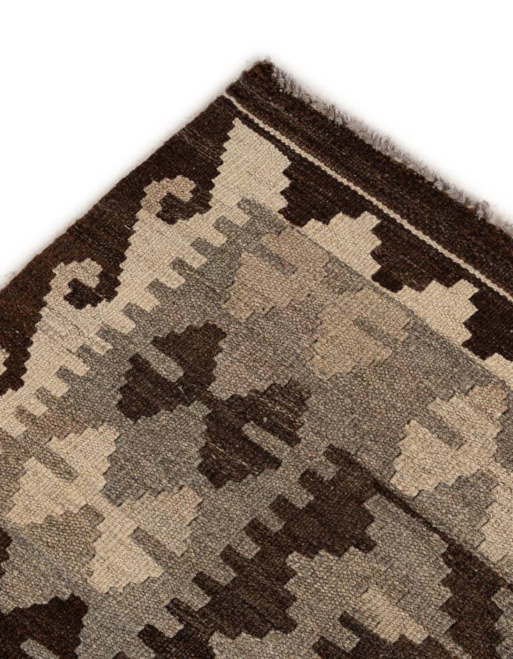 Detail image of 5' 5 x 6' 8  Hand Woven Kilim Maymana Wool Rug