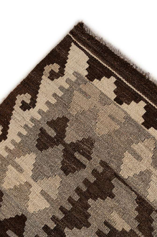 5' 5 x 6' 8 Hand Woven Kilim Maymana Wool Rug