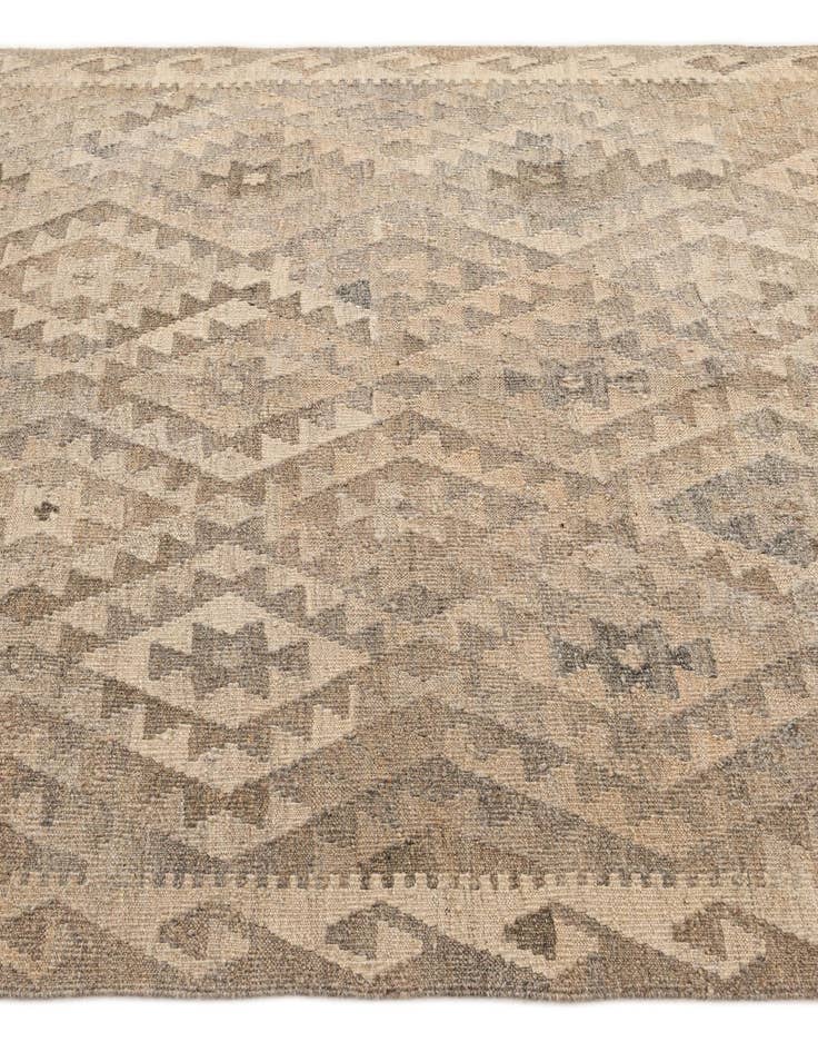 Detail image of 5' 3 x 6' 7 Hand Woven Kilim Maymana Wool Rug