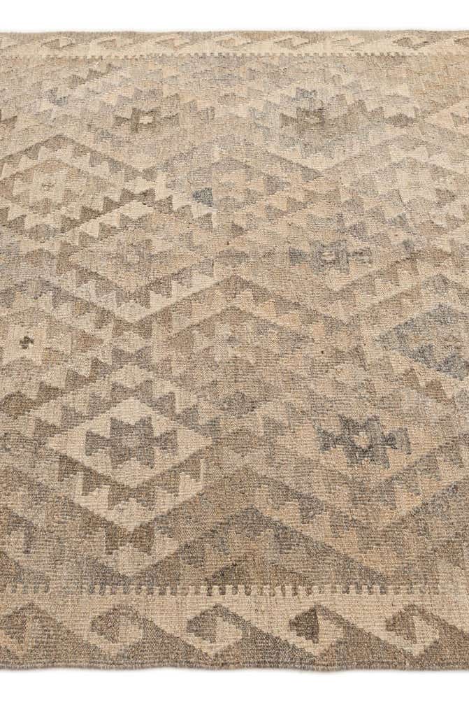 5' 3 x 6' 7 Hand Woven Kilim Maymana Wool Rug