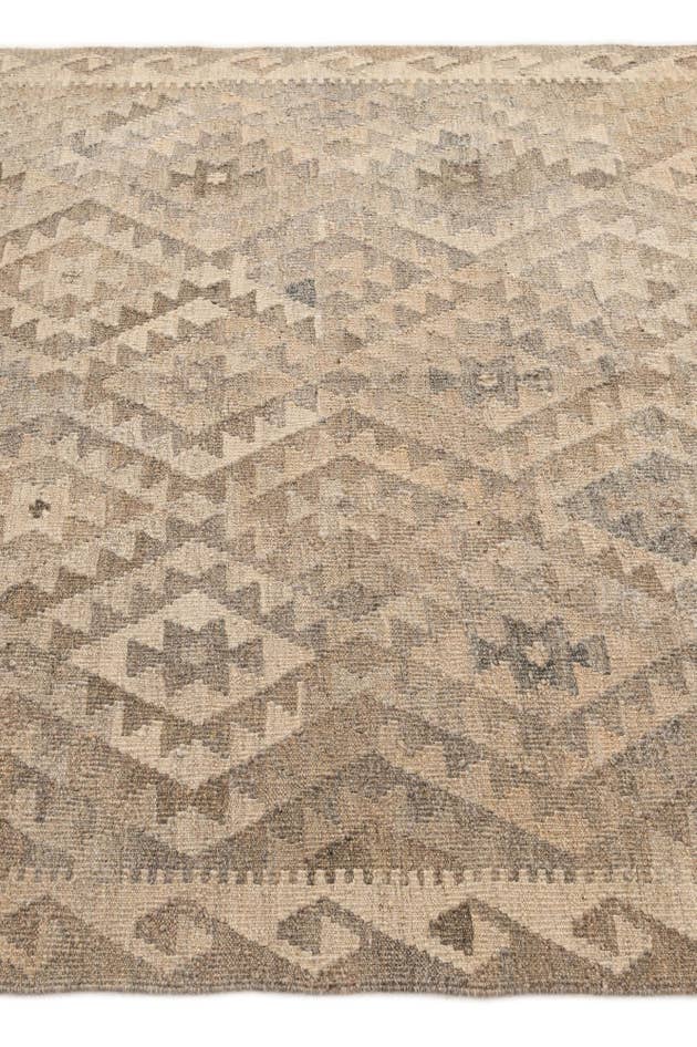 Detail image of 5' 3 x 6' 7 Hand Woven Kilim Maymana Wool Rug