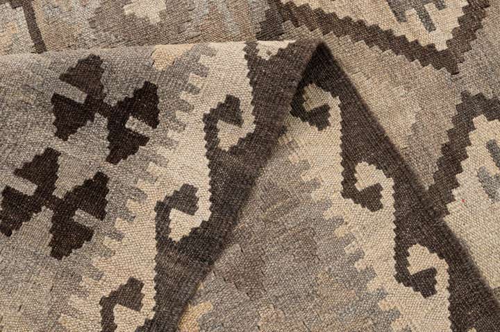 5' 2 x 6' 6 Hand Woven Kilim Maymana Wool Rug