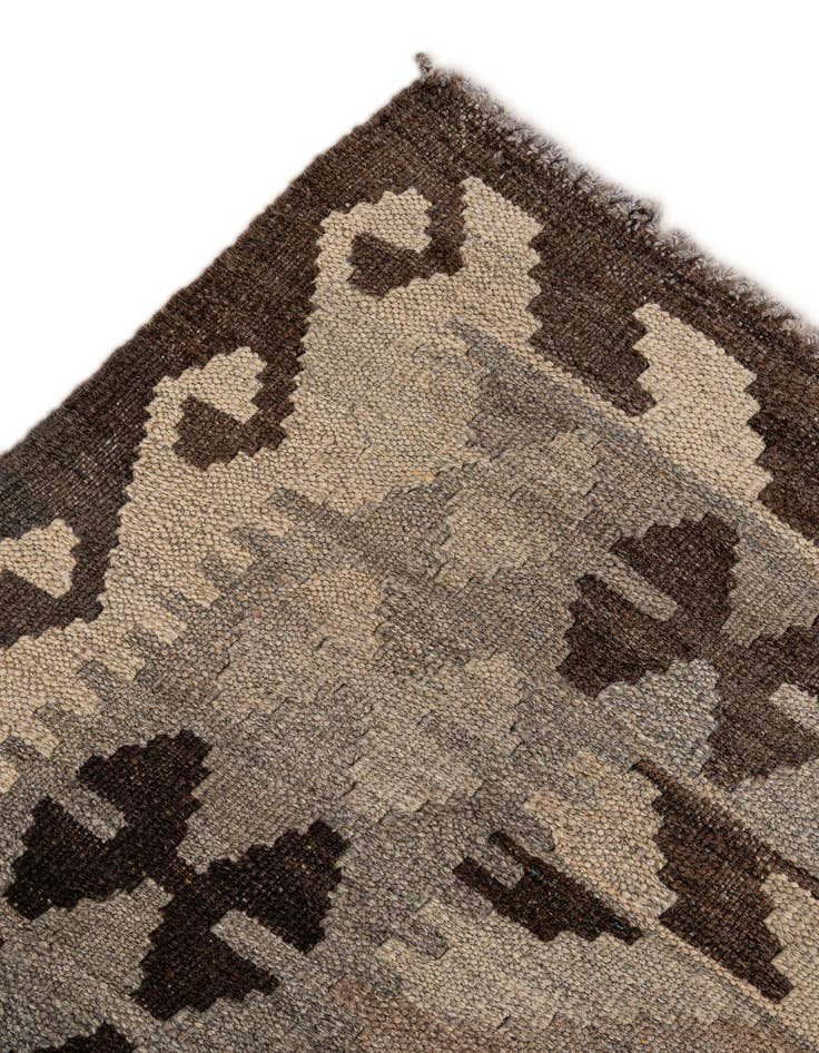 Detail image of 5' 2 x 6' 6  Hand Woven Kilim Maymana Wool Rug