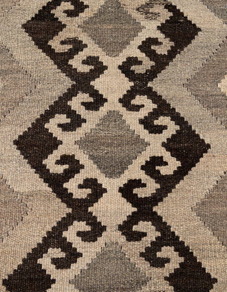 Detail image of 5' 4 x 6' 8  Hand Woven Kilim Maymana Wool Rug