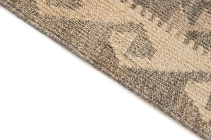 5' 3 x 6' 8 Hand Woven Kilim Maymana Wool Rug