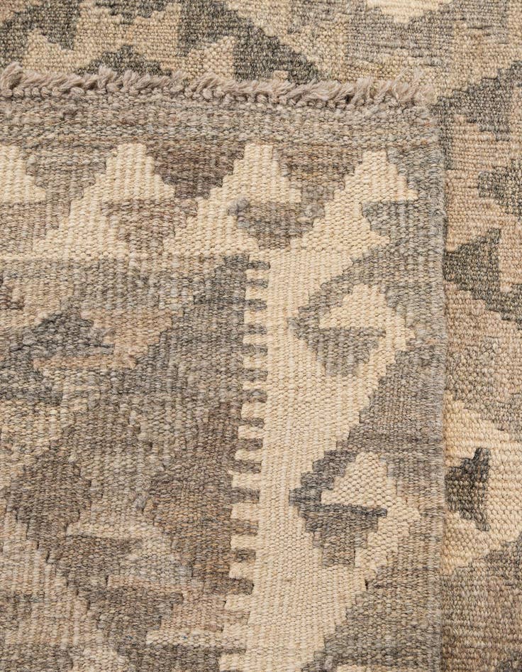Detail image of 5' 3 x 6' 8  Hand Woven Kilim Maymana Wool Rug