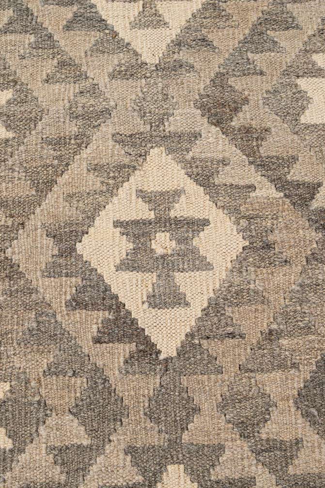 5' 1 x 6' 6 Hand Woven Kilim Maymana Wool Rug