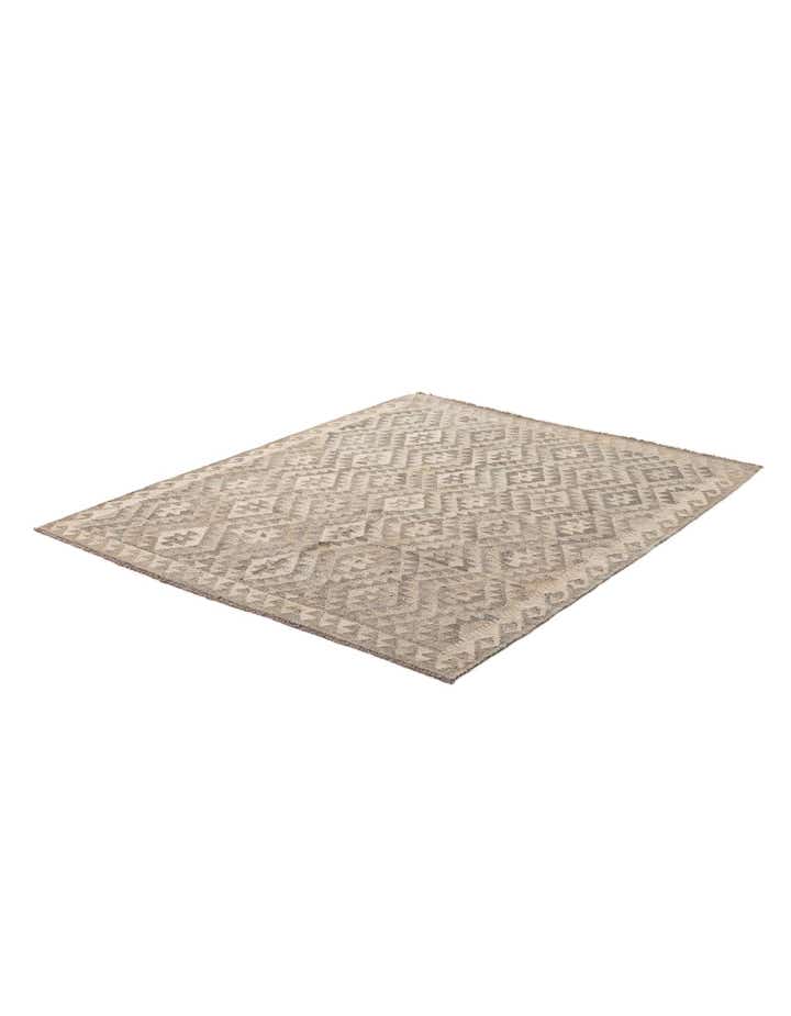 5' 4 x 6' 6 Hand Woven Kilim Maymana Wool Rug