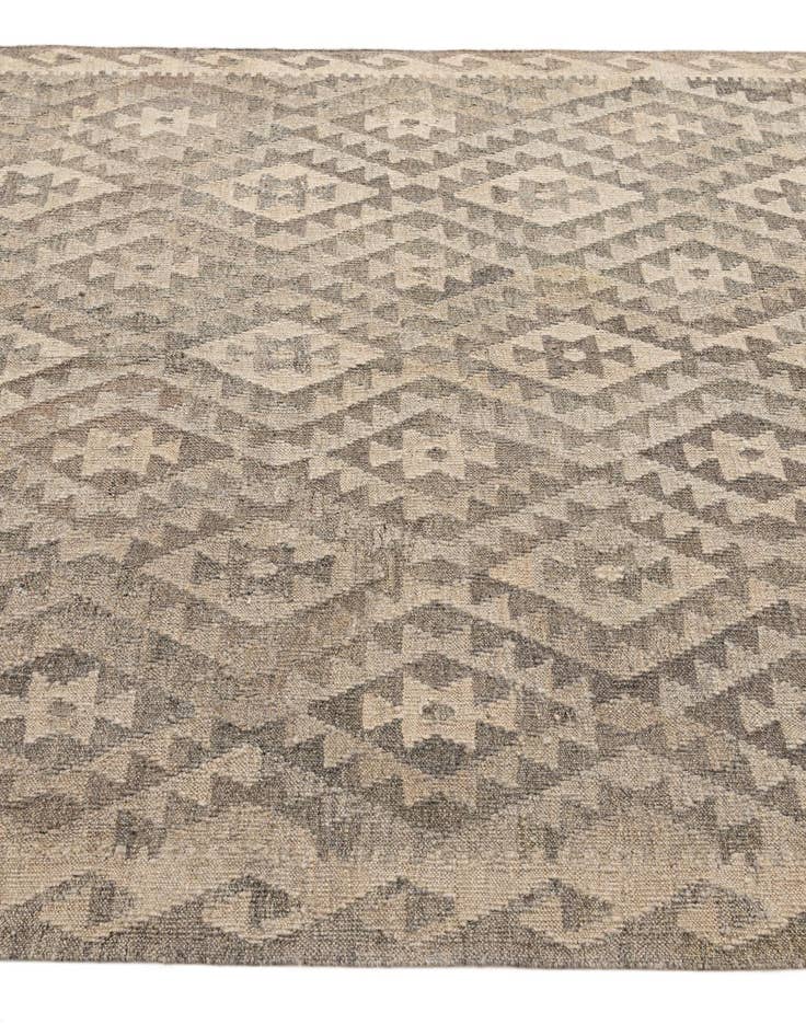 Detail image of 5' 4 x 6' 6  Hand Woven Kilim Maymana Wool Rug