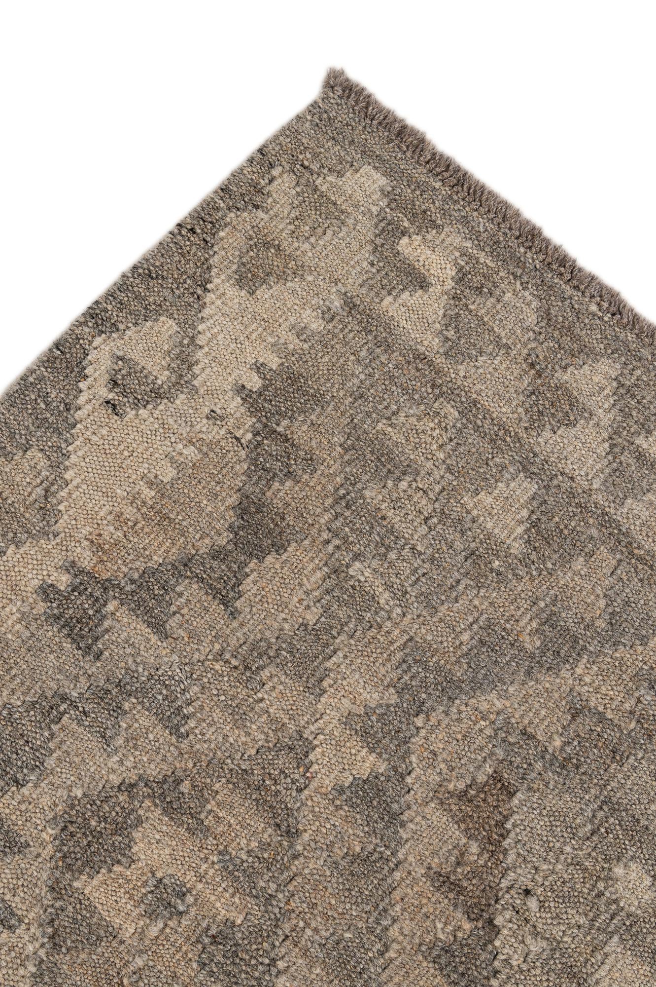 5' 4 x 6' 6 Hand Woven Kilim Maymana Wool Rug