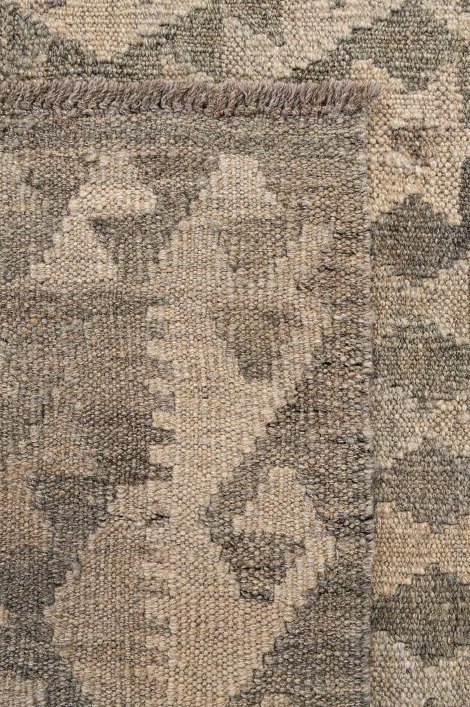 5' 4 x 6' 6 Hand Woven Kilim Maymana Wool Rug