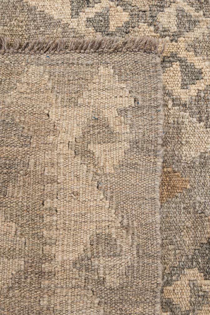 5' 3 x 6' 9 Hand Woven Kilim Maymana Wool Rug