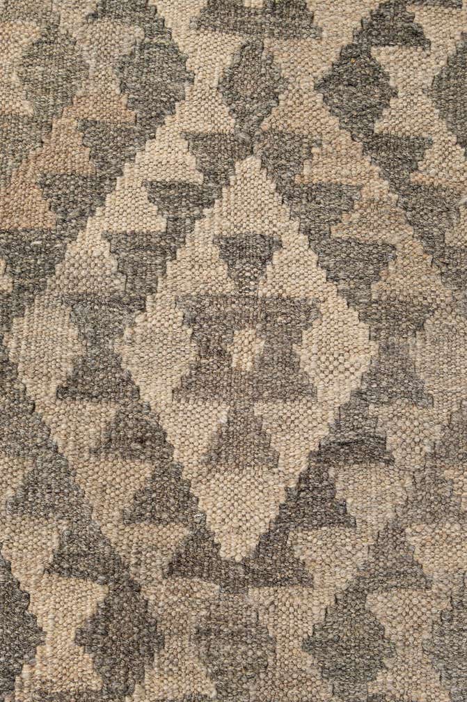 5' 2 x 6' 3 Hand Woven Kilim Maymana Wool Rug