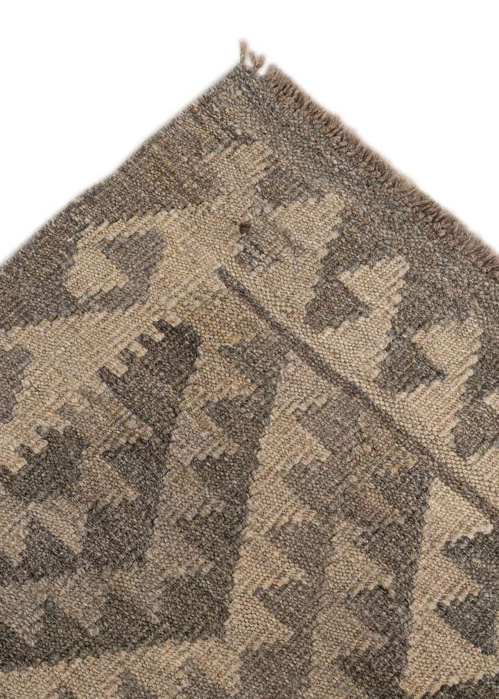 5' 2 x 6' 3 Hand Woven Kilim Maymana Wool Rug