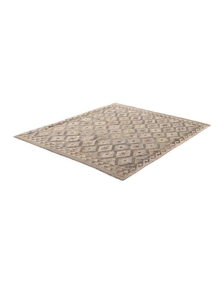 Detail image of 5' 3 x 6' 5 Hand Woven Kilim Maymana Wool Rug