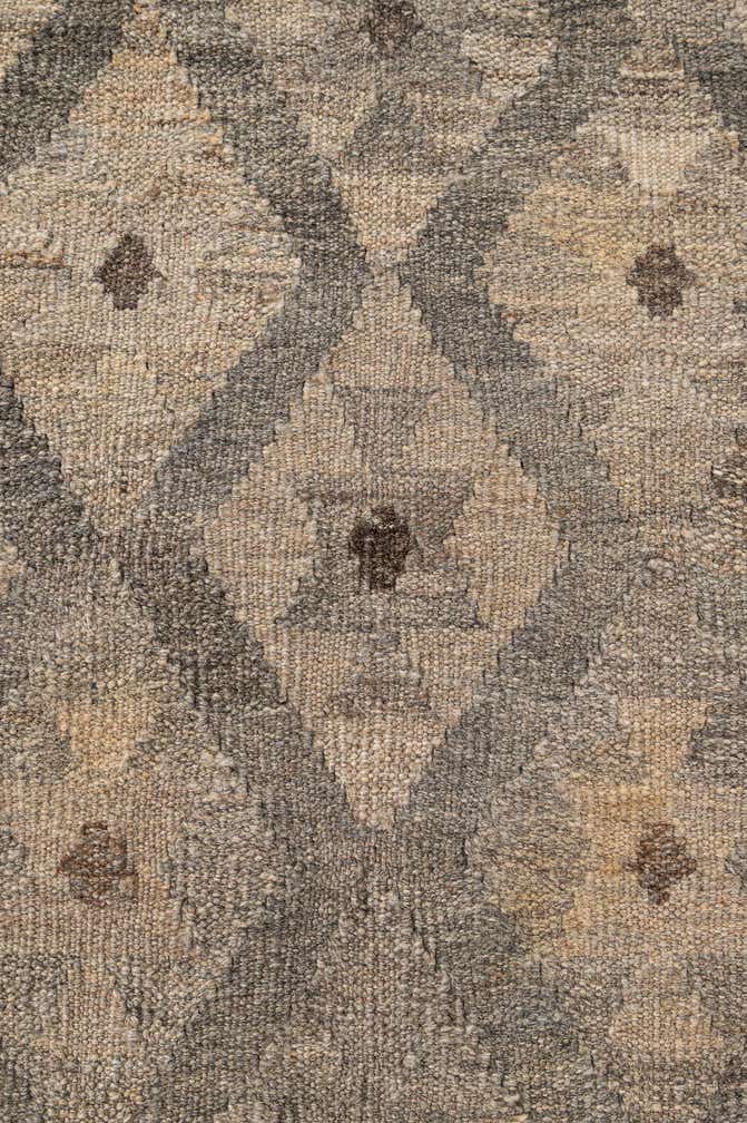 5' 3 x 6' 5 Hand Woven Kilim Maymana Wool Rug