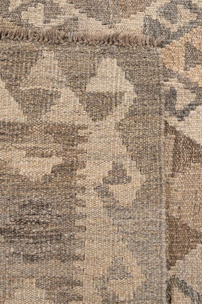5' 4 x 6' 7 Hand Woven Kilim Maymana Wool Rug